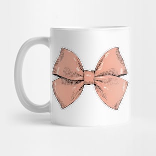 Peach Bow Preppy Style Mug